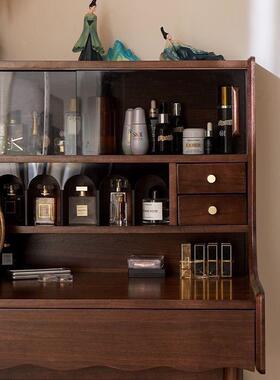 台实美木式古风化法妆梳妆式书桌梳妆小户型复古WNJ卧室斗柜一体