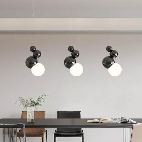 法0式奶油风73卧室床头吊灯小225新款网红童房创意球球艺术吊线儿