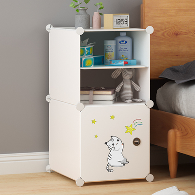 简易床头柜简约现代卧室床边小型柜子宿舍收纳储物柜X多功能置物