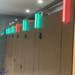 厕所有人无人指示灯卫生间显示屏双色提示灯定制开关锁生物感应器