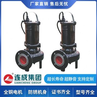 上海连成水泵WQC排污泵污水泵潜水排污泵水泵地下室污水井提升水