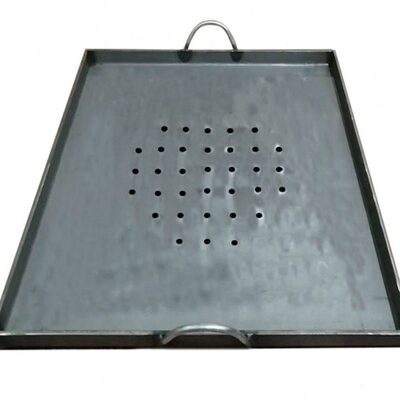 石棉烧烤火上飘有孔铁板烧平底锅扒炉