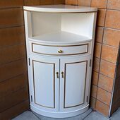 角柜实木墙角柜扇形转角柜现代简约拐角置物柜沙发角落柜矮三角柜