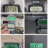 ROHS PCB 6级插座 自动扶梯检修盒 SYLEC 手柄插座底座B6B