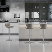 意式 极简吧台椅轻奢家用升降椅高餐椅旋转岛台椅子高脚凳吧台新款