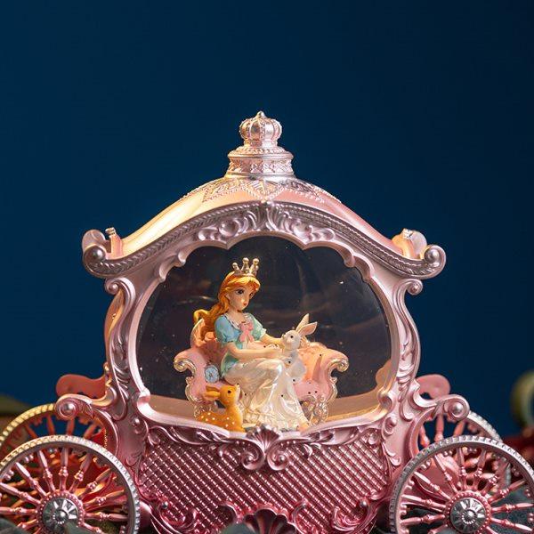 维尼公主马车梦幻飘雪音乐盒浪漫水晶球女孩子生日礼物八音盒夜灯,家居饰品,音乐盒,淘宝优惠券,粉丝福利购,淘宝优惠卷