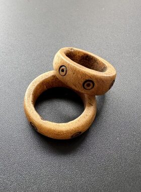 尼泊尔西藏手作复古个性牦牛骨戒指手戒民族风跑环男女款饰品12