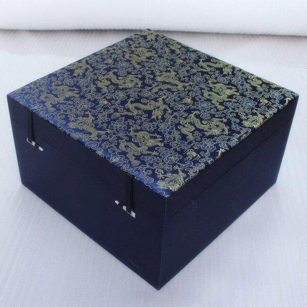 高档锦盒 大号碗平安扣寿山石茶具玉雕摆件 工艺品包装盒 现货