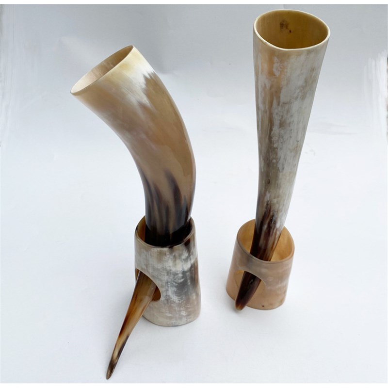 牛角酒具牛角筒复古道具装饰摆件牛角制品工艺品