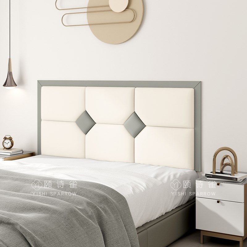 床头板软包靠垫自粘防撞海绵墙围贴猫爪皮简约现代卧室床头靠定制
