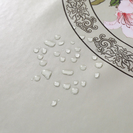 中式餐桌桌布长方形烤火桌防水皮罩防油全包电炉茶几桌罩免洗防滑