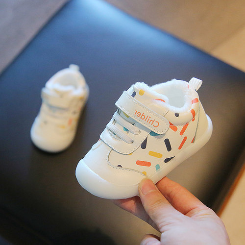 宝宝棉鞋0一2岁婴儿鞋子男宝宝学步鞋软底防滑冬季加绒女婴幼儿鞋
