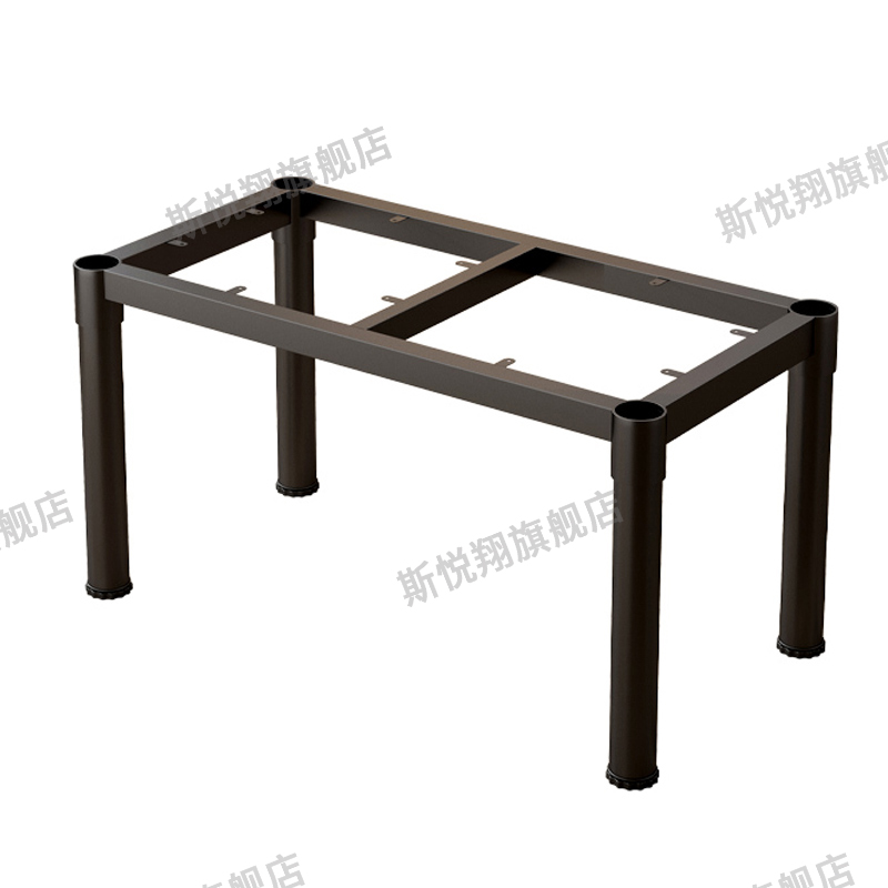 铁艺桌脚支架办公电脑桌腿支架底座金属钢架子长方形岩板餐桌支架