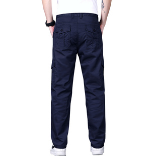 夏季薄款透气耐磨工装裤男干活修车耐脏抗撕裂工作裤宽松直筒长裤