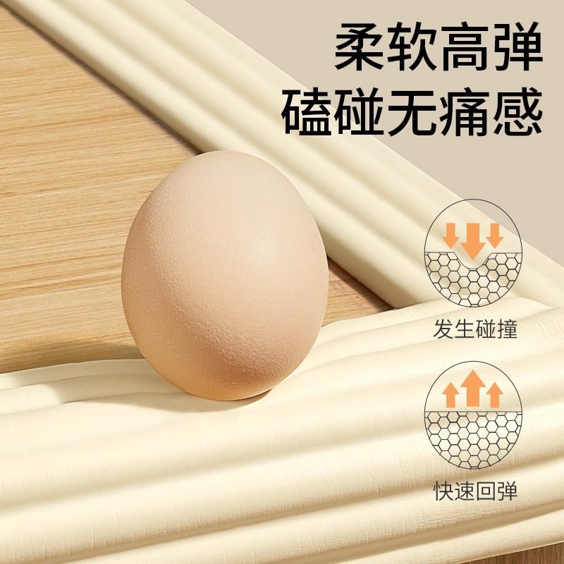 防撞条软包可啃咬不留胶泡沫海绵防碰撞桌子桌角床边护角包边墙贴