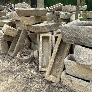 厂家直供青223525石台石槽鱼缸养鱼室内阳水流摆件庭院造流景水摆