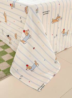 全棉卡通萌趣印花四件套家用卧室被套学生纯棉宿舍三件套床品套件