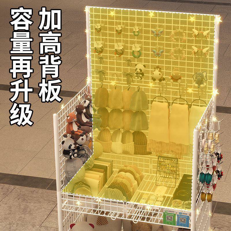 折货叠摆小推车便携摊式地摊带NQV子移动出摊夜市落地置物轮架展