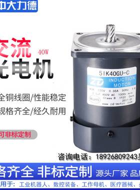 ZD中大力德电机6W10W15W25W40W60W90W120W140W180W200W定速单马达