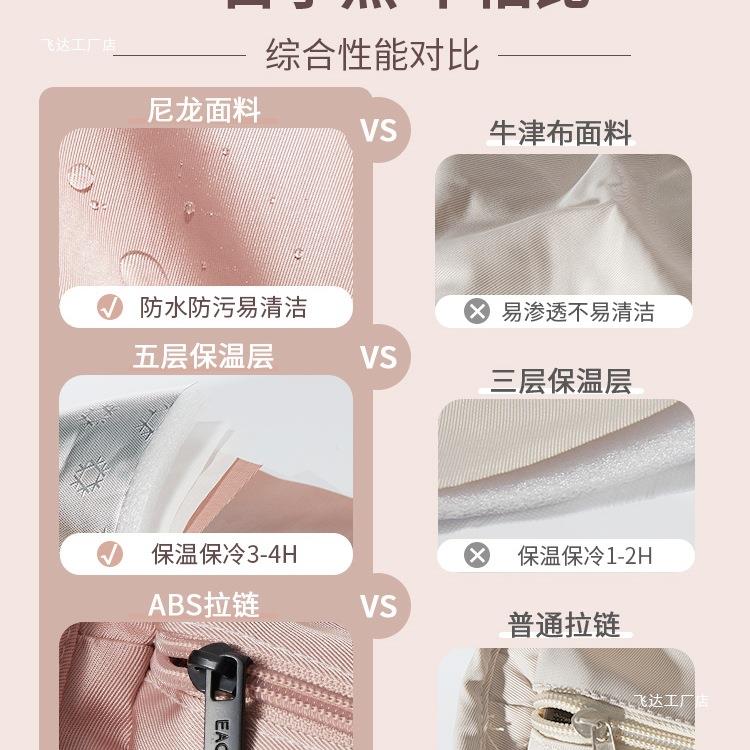 提温盒饭袋F96S8JSJ便携上手班族便当饭盒保加厚铝箔小学生餐盒包