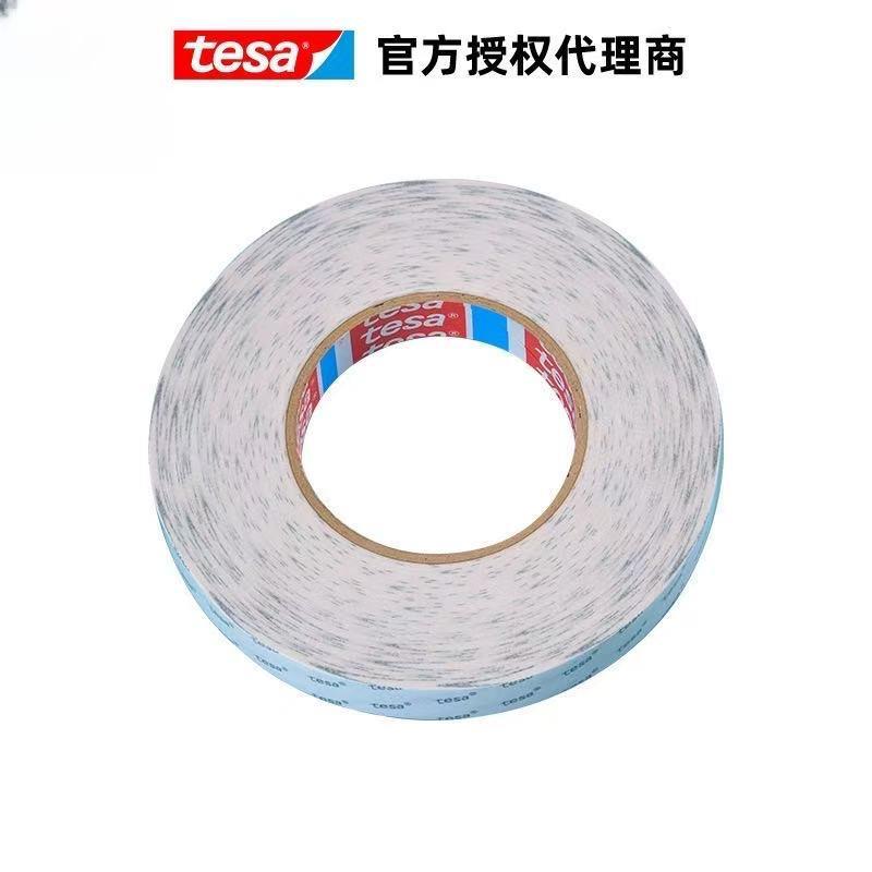 t高esa莎68618透明无布胶带德双面胶防水耐992纺高温粘性耐候易模