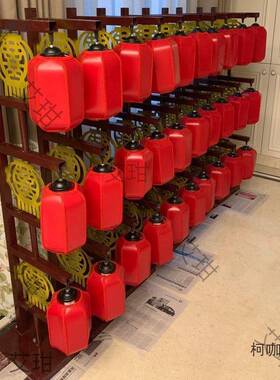 宫灯屏风路引新中式中国风汉唐婚礼灯笼道具铁艺三联摆件场麦太保