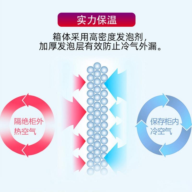 四门冰商容箱量冷冻双温立式四开大门用冰柜厨房保鲜柜冷藏ZNA工