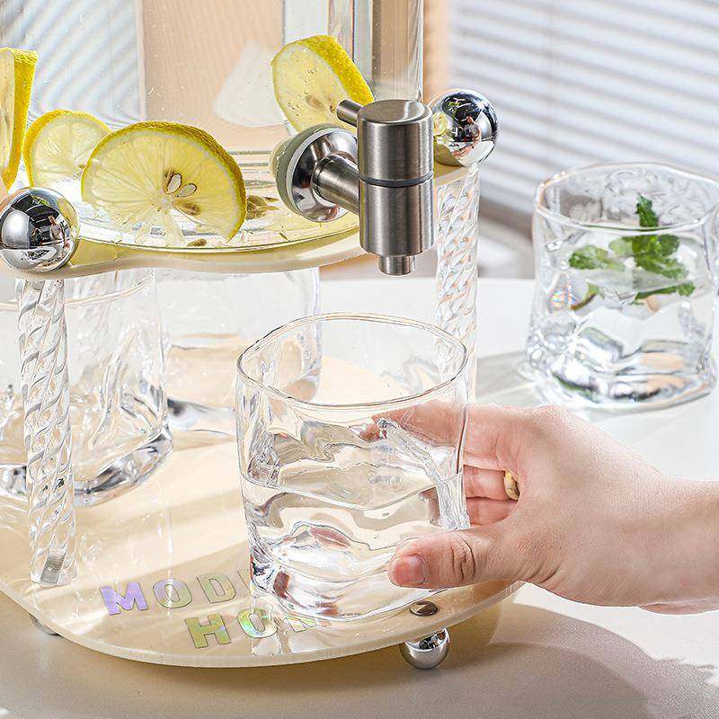 玻冷水壶家用储壶套水装夏季柠檬果茶泡桶饮料桶玻璃水缸带龙冷头,餐饮具,水具套装,淘宝优惠券,粉丝福利购,淘宝优惠卷