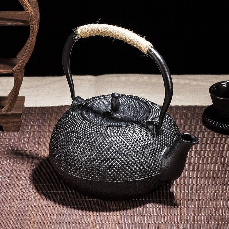 1800ml多款大铁壶铁茶壶烧水泡茶带过滤网日式手工铸铁壶茶壶茶具