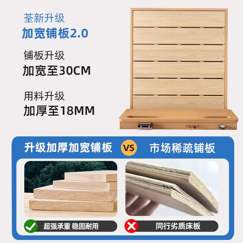 实木床现代简约双人床1.架m家用米1.5单人8床出租房1.2米JKM床经