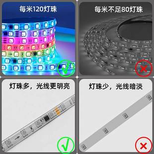 滴幻动彩24胶七彩追光流水灯带走JT马v态可编程全彩防水灯条