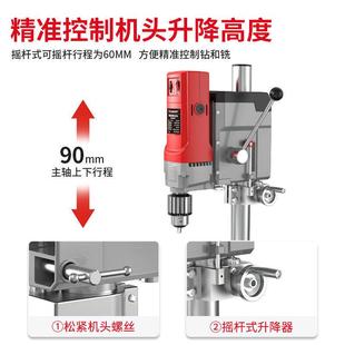台钻小机694型220V工业用级钻床微型功迷你家多能钻孔高精度小台