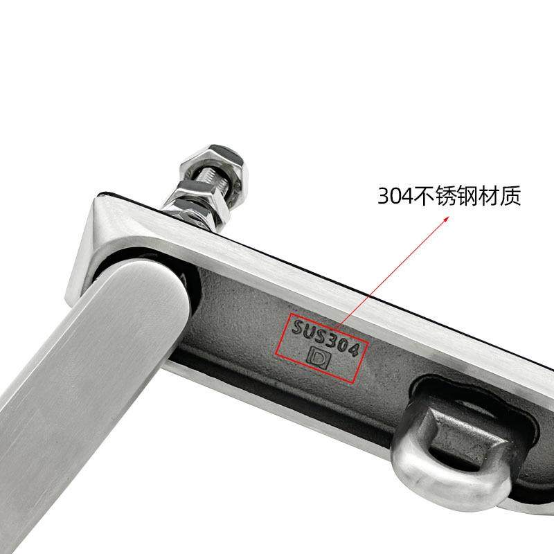 304不锈钢MS86-1S防盗平面锁MS860-1S电0气关门锁可调节开柜旋转
