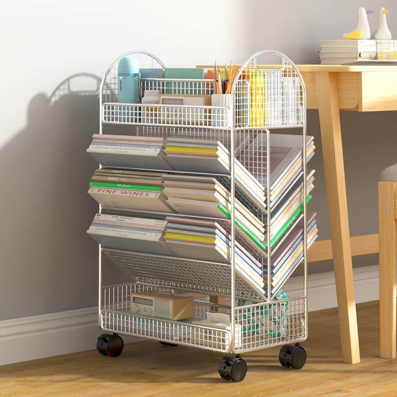 小书架动收带轮书桌面可书本纳置物架落地桌73120747边简易课移桌,厨房/烹饪用具,抹布架/厨房清洁收纳架,淘宝优惠券,粉丝福利购,淘宝优惠卷