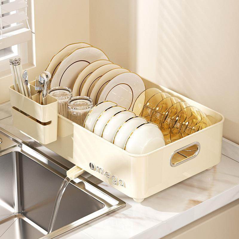 收纳架厨房沥水家碗筷架收碗用盘置物架沥水架免uH4v/rwF打孔碗碟