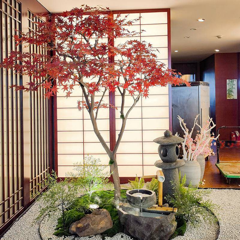仿真枫树装型001地假大树日式酒店景区点饰造景橱窗落摆件仿真红