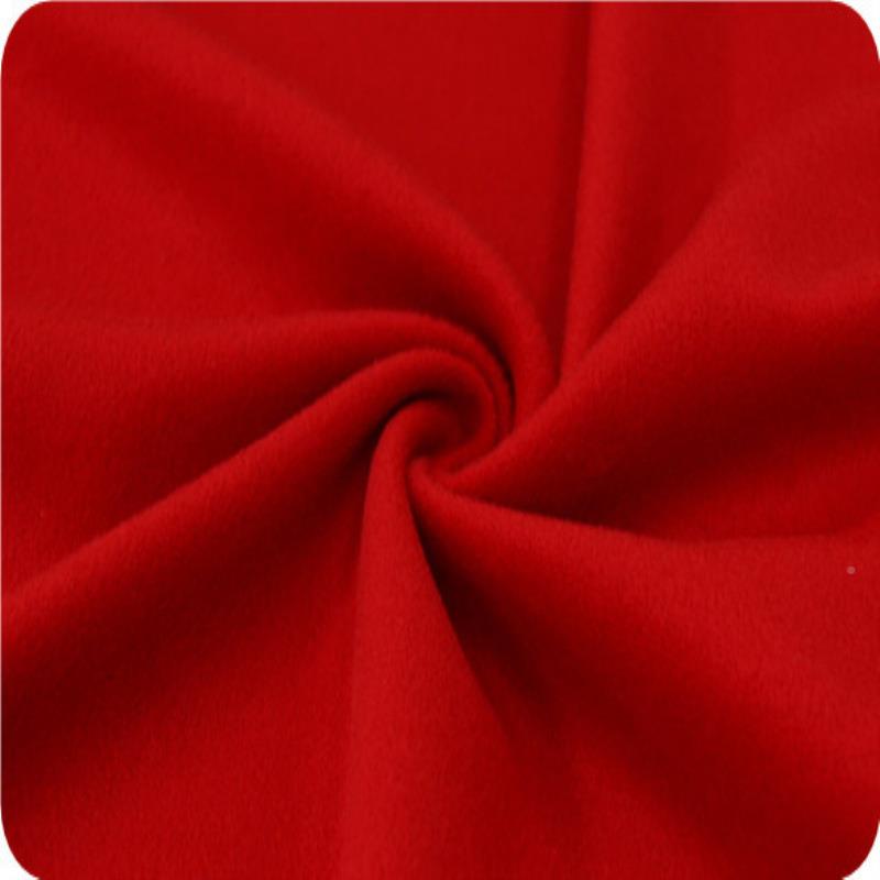 春秋冬羊绒呢短大衣呢飘逸靓丽单面顺时装大衣感布XFA料手柔糯