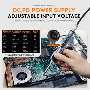 fnirsi HS-01智能电烙铁便携迷你PD65W内热式数显Soldering iron