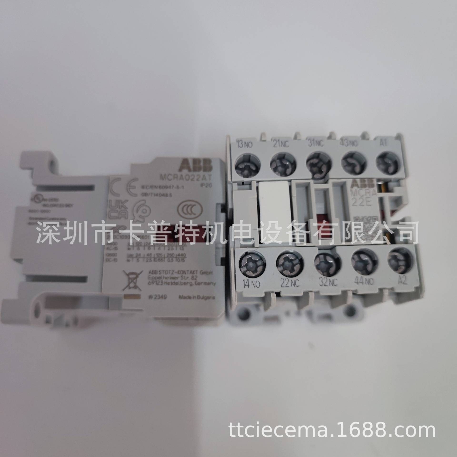 接触器 MCRA022AT4 进口 ABB GE牌 MCRA022ATM 电机控制