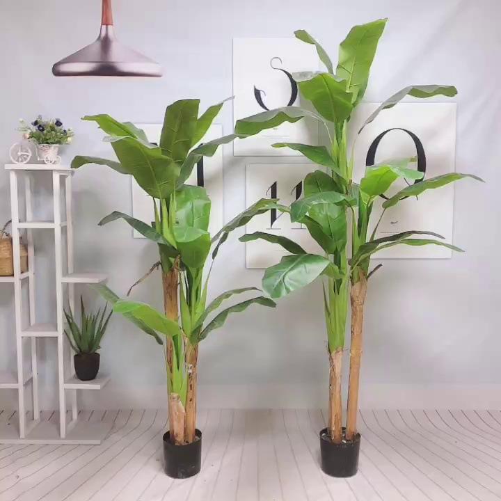 仿真植BJ-18745物蕉树室假内件大型盆栽香蕉树软装造景落地绿摆植
