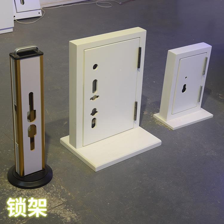 智能锁展示ZGE-0092架指纹锁挂门锁半质货架展柜货柜陈架列木柜