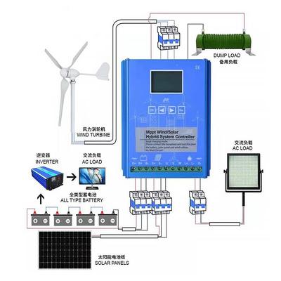 016Wmppt智能升压充光伏电DLJ风力发电机V控制器120/24/48风光互