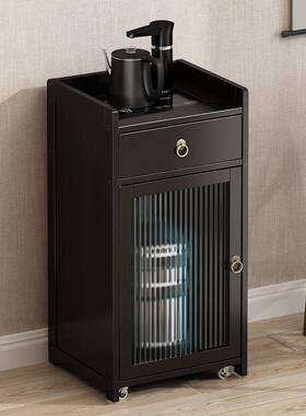 新款黑色A0L移动1带轮沙发推车边几茶机烧水壶一体边柜司办公公室