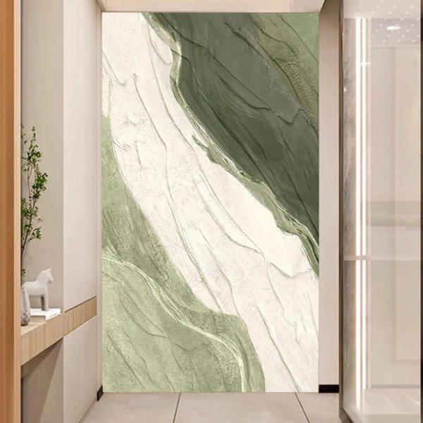 现代抽象简约玄关装饰画艺术肌理竖版落地墙壁画走廊过道楼梯壁纸