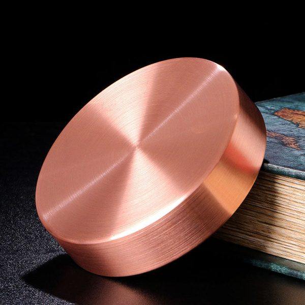 黄铜曼扎盘无缝光面卷边修盘西藏式曼达盘底基盘民族曼茶罗大小号