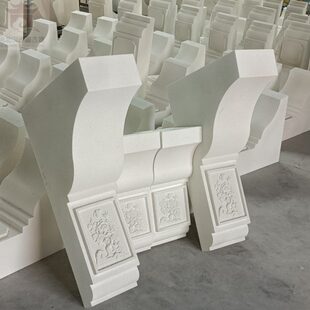 EPS泡沫墀头垛头梁托徽派墀头垛头墀头模具18宽24宽牛腿窗楣可定