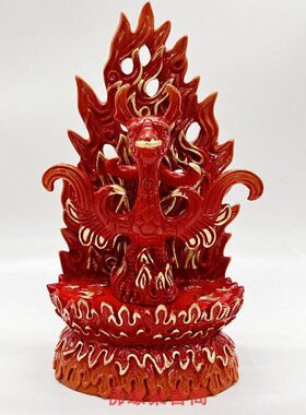 李师傅2024年居明吉祥物[火鸟官付是非卸]摆件中宫三碧位家居摆设