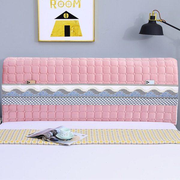 W1TR新款全包床头罩通用加厚夹棉盖布软包木床靠背布艺保,居家布艺,床头罩,淘宝优惠券,粉丝福利购,淘宝优惠卷