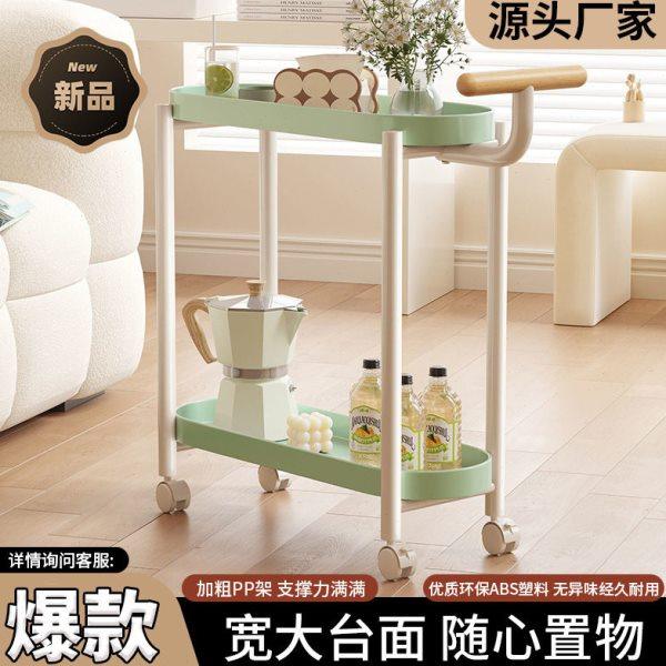 可移动花架加厚带轮方形推车边几客厅茶几网红简约户外野营置物架,收纳整理,阳台置物架,淘宝优惠券,粉丝福利购,淘宝优惠卷