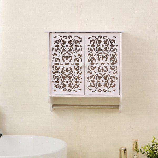 新款浴室置物架厕所洗手间 洗漱台毛巾收纳免打孔壁挂式 雕花吊柜,收纳整理,暖气片置物架,淘宝优惠券,粉丝福利购,淘宝优惠卷